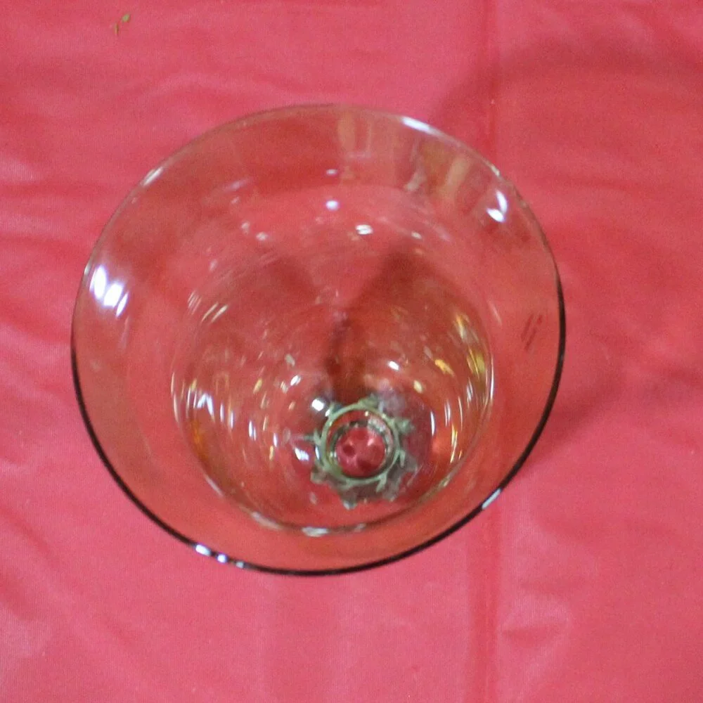Vintage Amber Votive Cup
